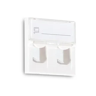 ADAPTER GETFORT 2 MOD 2XRJ45 MOSAIC 45x45mm