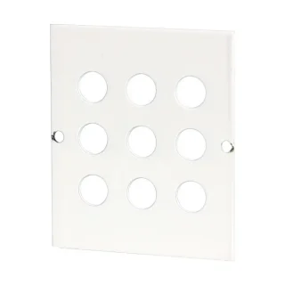 Blacha montażowa do szaf multimedialnych gniazda F