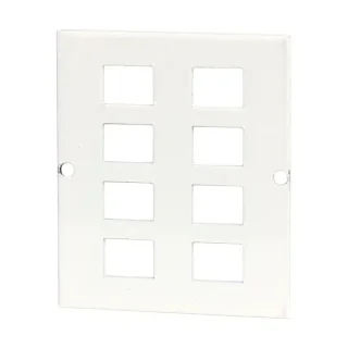 Blacha montażowa do szaf multimedialnych gniazda światłowodowe