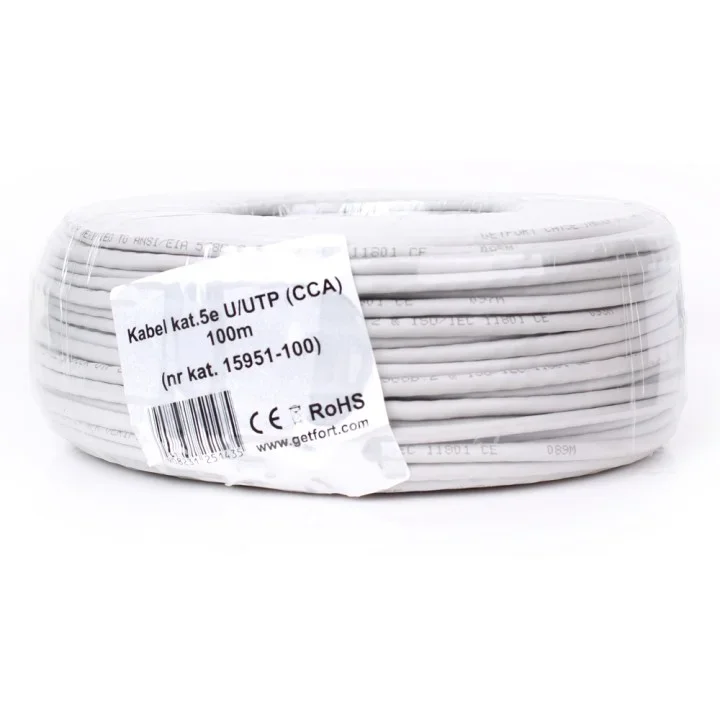 KABEL SKRĘTKA GETFORT CAT.5E U/UTP CCA 100m 1 KABEL SKRĘTKA GETFORT CAT.5E U/UTP CCA 100m