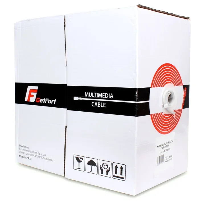 KABEL SKRĘTKA GETFORT CAT.6 U/UTP CCA 305m 1 KABEL SKRĘTKA GETFORT CAT.6 U/UTP CCA 305m