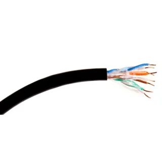 KABEL SKRĘTKA GETFORT PREMIUM CAT.5E U/UTP UV ŻELOWANY 1m