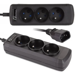 Listwa zasilająca GETFORT UPS C14 / 3 GNIAZDA FR 150cm