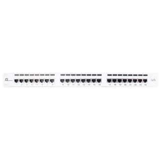 PATCH PANEL FTP CAT.5E 24 PORTY SZARY PGF-5EFTP24-B6-G GETFORT