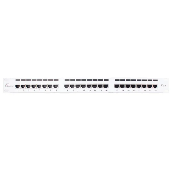 PATCH PANEL FTP CAT.5E 24 PORTY SZARY PGF-5EFTP24-B6-G GETFORT 1 PATCH PANEL FTP CAT.5E 24 PORTY SZARY PGF-5EFTP24-B6-G GETFORT