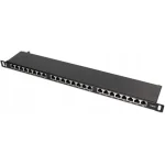 PATCH PANEL FTP CAT.6 24 PORTY 0.5U PGF-6FTP24-B8 GETFORT
