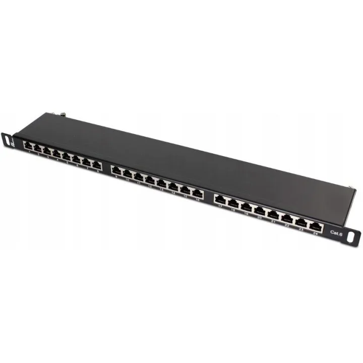 PATCH PANEL FTP CAT.6 24 PORTY 0.5U PGF-6FTP24-B8 GETFORT 1 PATCH PANEL FTP CAT.6 24 PORTY 0.5U PGF-6FTP24-B8 GETFORT
