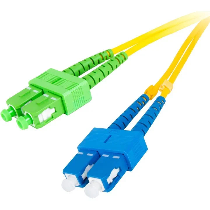 PATCHCORD ŚWIATŁOWODOWY GETFORT SM SC/UPC-SC/APC DUPLEX 2M 1 PATCHCORD ŚWIATŁOWODOWY GETFORT SM SC/UPC-SC/APC DUPLEX 2M