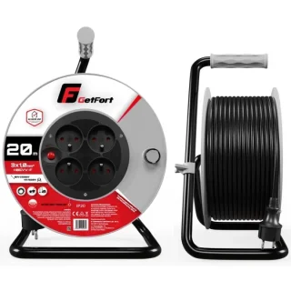 Przedłużacz bębnowy Getfort C20 3x1 H05VV-F 20m