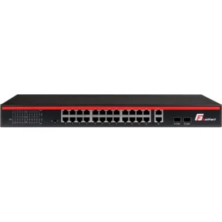 SWITCH POE GETFORT 24FE+2GE+2SFP 250W