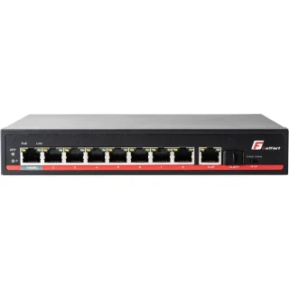 SWITCH POE GETFORT 8+1+SFP Gigabit Ethernet 120W