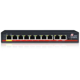 SWITCH POE GETFORT 8FE x POE + 2FE UPLINK 120W POE+