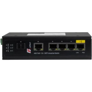 SWITCH POE GETFORT PRZEMYSŁOWY POE 4GE+1GE+1SFP (-40/80)