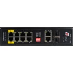 SWITCH POE GETFORT PRZEMYSŁOWY POE 8GE+2GE+2SFP (-40/80)