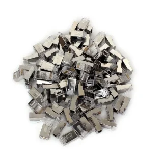 WTYK SIECIOWY PRZELOTOWY GETFORT RJ45 CAT.5e 8P8C EKRANOWANY (100szt)