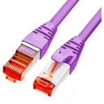 PATCHCORD SKRĘTKA GETFORT CAT.6A S/FTP LSOH 5m fioletowy