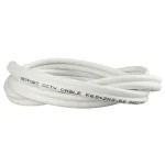 Przewód kabel koncentryczny z zasilaniem do CCTV BIAŁY K60+2x0,5mm2 GETFORT 1m