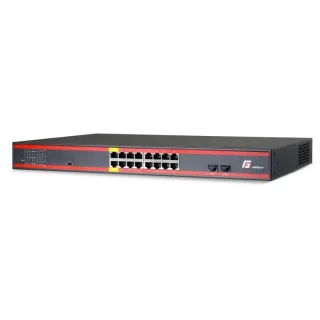 SWITCH POE GETFORT 16GE+2SFP Gigabit 300W