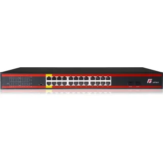 SWITCH POE GETFORT 24GE+2SFP Gigabit 400W