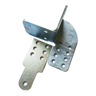 Uchwyt napędu bramy rozwiernej otwarcie na zewnątrz - LEWY - montaż kątowy na słup