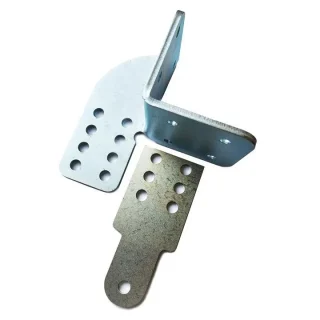 Uchwyt napędu bramy rozwiernej otwarcie na zewnątrz - PRAWY - montaż kątowy na słup