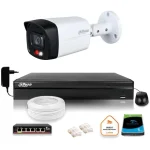 ZESTAW Kamera IP Dahua 8mpx PC-HFW1839TC-A-IL-0280B-S6 + DYSK 1TB