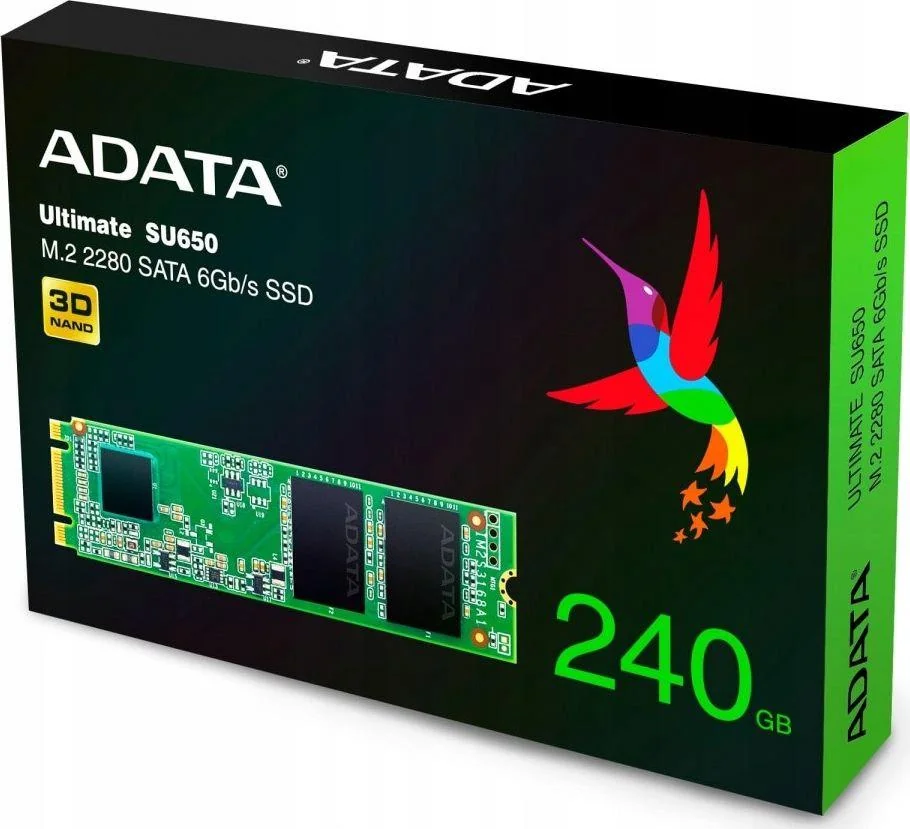 Dysk SSD Adata Ultimate SU650 240GB M.2 TLC 3D 2280 SATA - obrazek 2