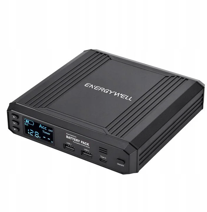 Powerbank do KAMER SAMOCHODOWYCH ENERGY WELL P6 8000mAh 102,4Wh wyświetlacz - obrazek 2