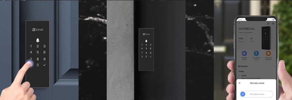 Inteligentny zamek cyfrowy Ezviz DL03 czarny 11 Inteligentny zamek cyfrowy Ezviz DL03 czarny - obrazek 11