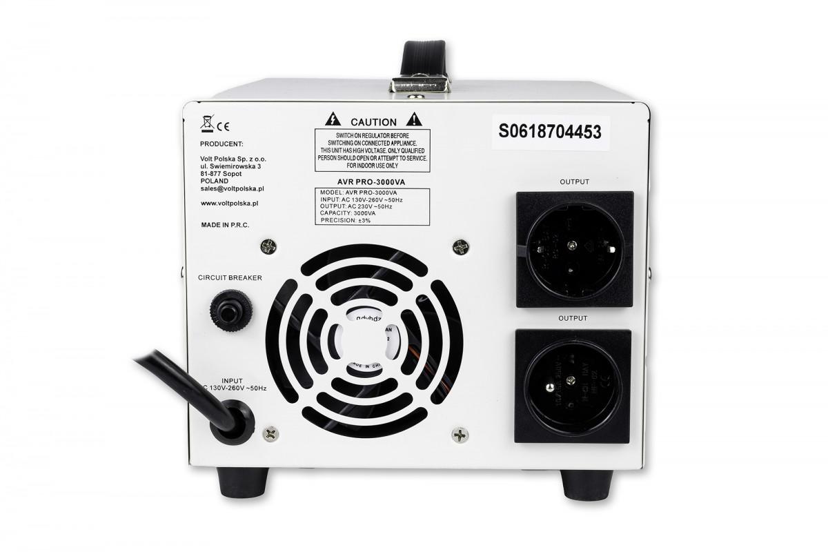 Stabilizator napięcia Volt Polska AVR PRO 3000VA 3% - obrazek 2