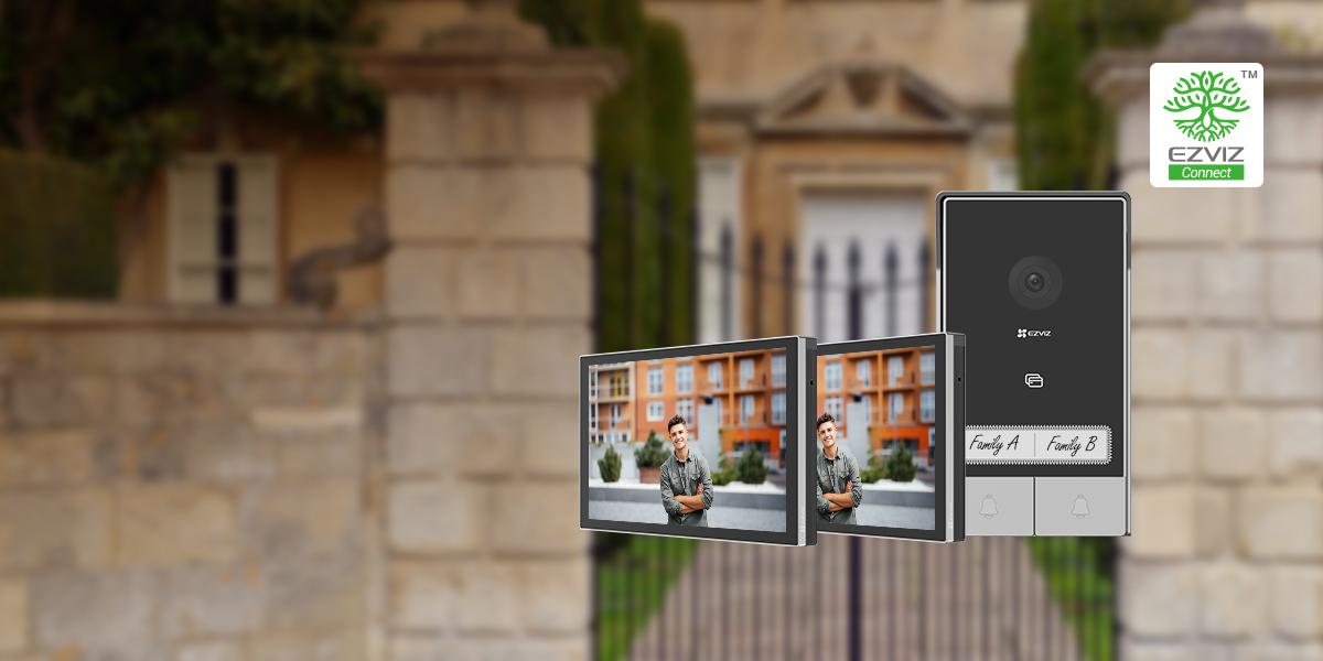 Zestaw wideodomofonowy EZVIZ HP7 z dwoma monitorami - obrazek 2