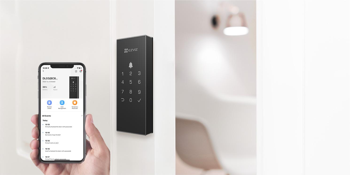 Inteligentny zamek cyfrowy Ezviz DL03 czarny 5 Inteligentny zamek cyfrowy Ezviz DL03 czarny - obrazek 5