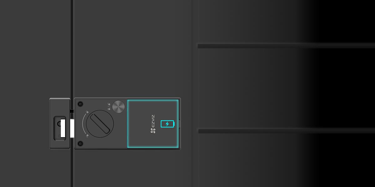 Inteligentny zamek cyfrowy Ezviz DL03 czarny 8 Inteligentny zamek cyfrowy Ezviz DL03 czarny - obrazek 8
