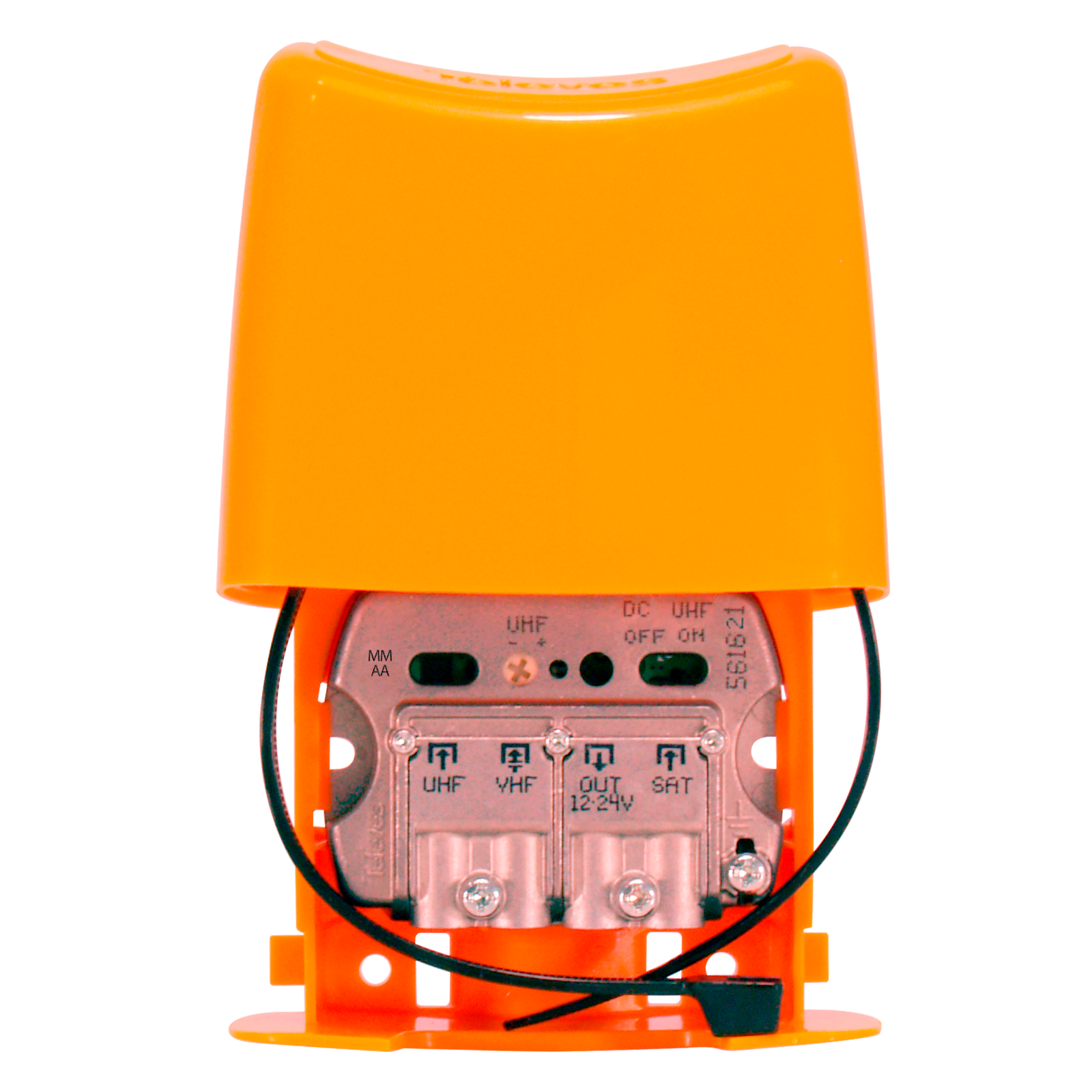Wzmacniacz masztowy NanoKom (LTE700 - Druga Dywidenda Cyfrowa) 3 wejścia: UHF-UHF-VHFmix 1 Wzmacniacz masztowy NanoKom (LTE700 - Druga Dywidenda Cyfrowa) 3 wejścia: UHF-UHF-VHFmix