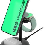 ŁADOWARKA INDUKCYJNA Greencell MagScape 3w1 15W MagSafe IPhone AirPods Apple Watch