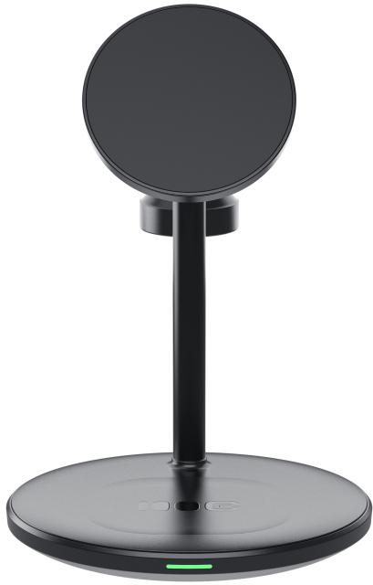 ŁADOWARKA INDUKCYJNA Greencell MagScape 3w1 15W MagSafe IPhone AirPods Apple Watch - obrazek 3