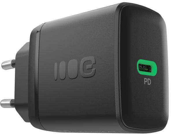 ŁADOWARKA SIECIOWA Greencell PowerSource Solo30 30W 1xUSB-C PD 3.0 QC 4.0+ czarna - obrazek 2