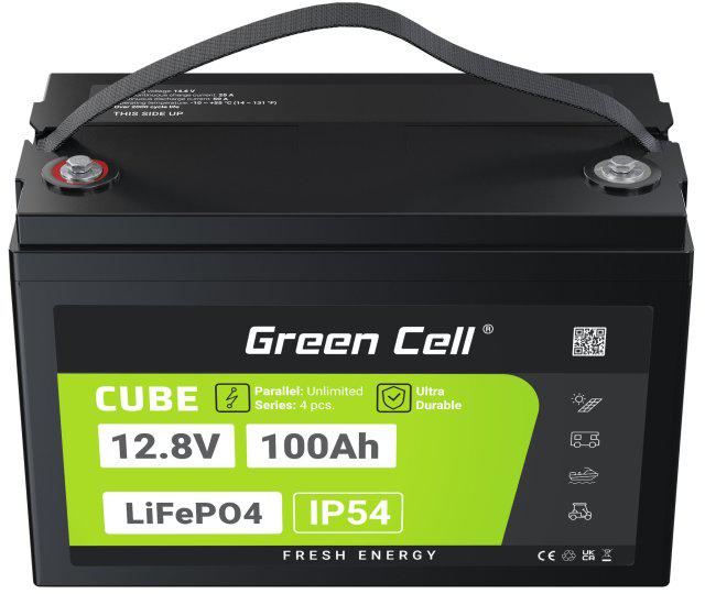 AKUMULATOR LITOWO-ŻELAZOWO-FOSFORANOWY LiFePO4 Green Cell Cube 12.8V 100Ah LFPGC12V100AH - obrazek 5