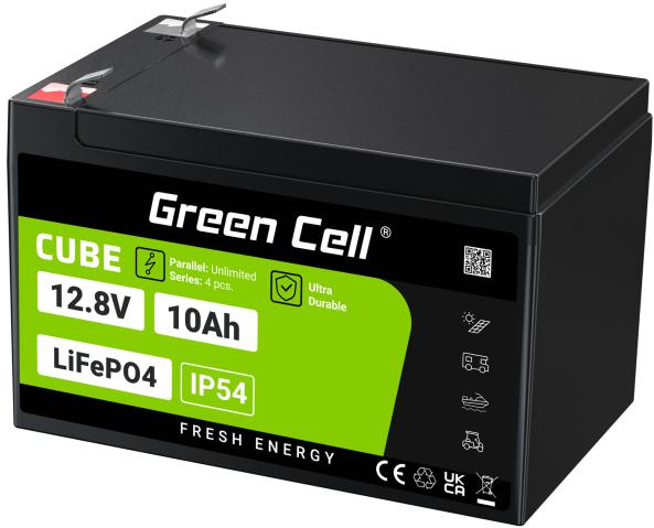 AKUMULATOR LITOWO-ŻELAZOWO-FOSFORANOWY LiFePO4 Green Cell Cube 12.8V 10Ah LFPGC12V10AH - obrazek 4