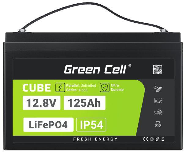 AKUMULATOR LITOWO-ŻELAZOWO-FOSFORANOWY LiFePO4 Green Cell Cube 12.8V 125Ah LFPGC12V125AH - obrazek 3