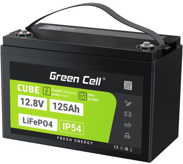 AKUMULATOR LITOWO-ŻELAZOWO-FOSFORANOWY LiFePO4 Green Cell Cube 12.8V 125Ah LFPGC12V125AH - obrazek 5