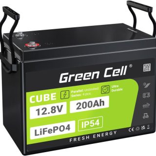 AKUMULATOR LITOWO-ŻELAZOWO-FOSFORANOWY LiFePO4 Green Cell Cube 12.8V 200Ah LFPGC12V200AH