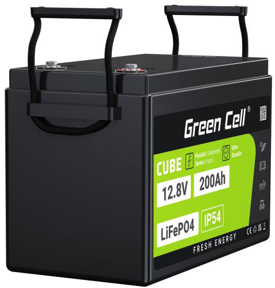 AKUMULATOR LITOWO-ŻELAZOWO-FOSFORANOWY LiFePO4 Green Cell Cube 12.8V 200Ah LFPGC12V200AH - obrazek 4