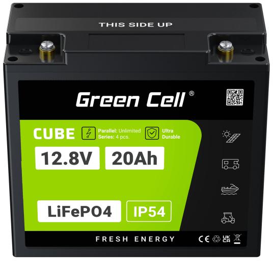 AKUMULATOR LITOWO-ŻELAZOWO-FOSFORANOWY LiFePO4 Green Cell Cube 12.8V 20Ah LFPGC12V20AH - obrazek 4
