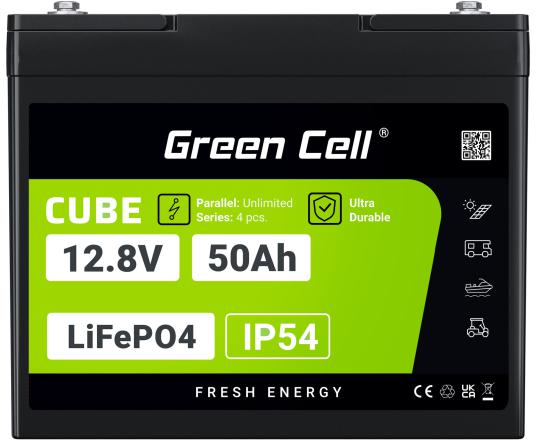 AKUMULATOR LITOWO-ŻELAZOWO-FOSFORANOWY LiFePO4 Green Cell Cube 12.8V 50Ah LFPGC12V50AH - obrazek 6