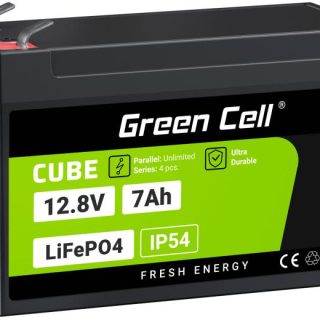 AKUMULATOR LITOWO-ŻELAZOWO-FOSFORANOWY LiFePO4 Green Cell Cube 12.8V 7Ah LFPGC12V7AH