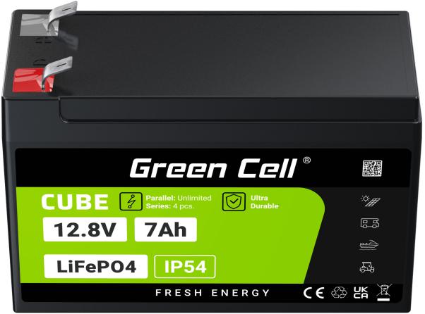 AKUMULATOR LITOWO-ŻELAZOWO-FOSFORANOWY LiFePO4 Green Cell Cube 12.8V 7Ah LFPGC12V7AH - obrazek 5