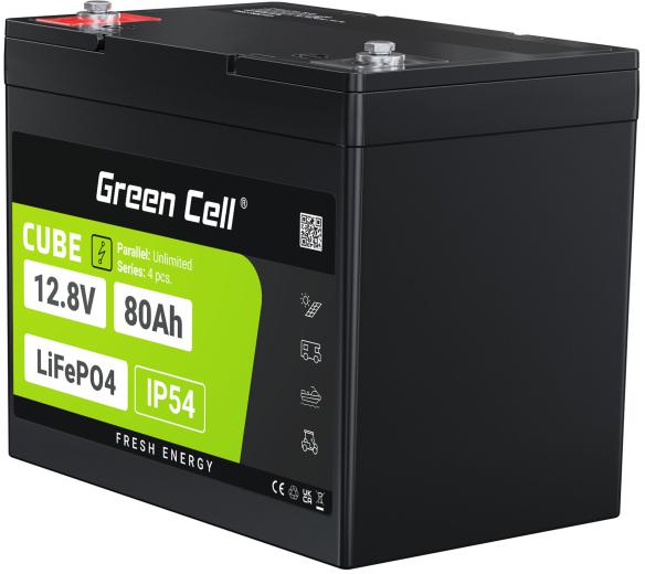 AKUMULATOR LITOWO-ŻELAZOWO-FOSFORANOWY LiFePO4 Green Cell Cube 12.8V 80Ah LFPGC12V80AH - obrazek 6