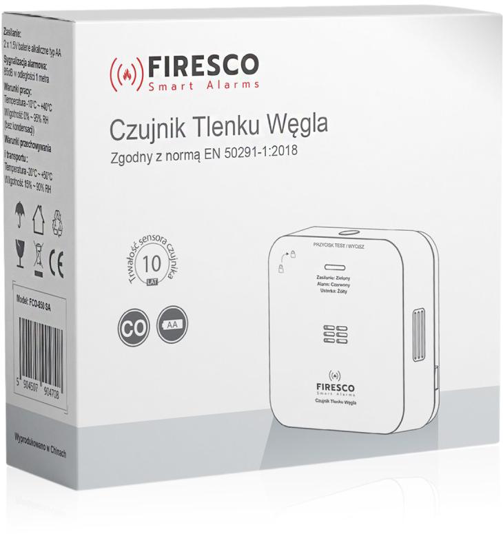 Czujnik czadu Firesco FCO-850 SA 3 Czujnik czadu Firesco FCO-850 SA - obrazek 3