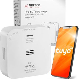 Czujnik czadu Firesco FCO-850 WF z WiFi aplikacja Tuya